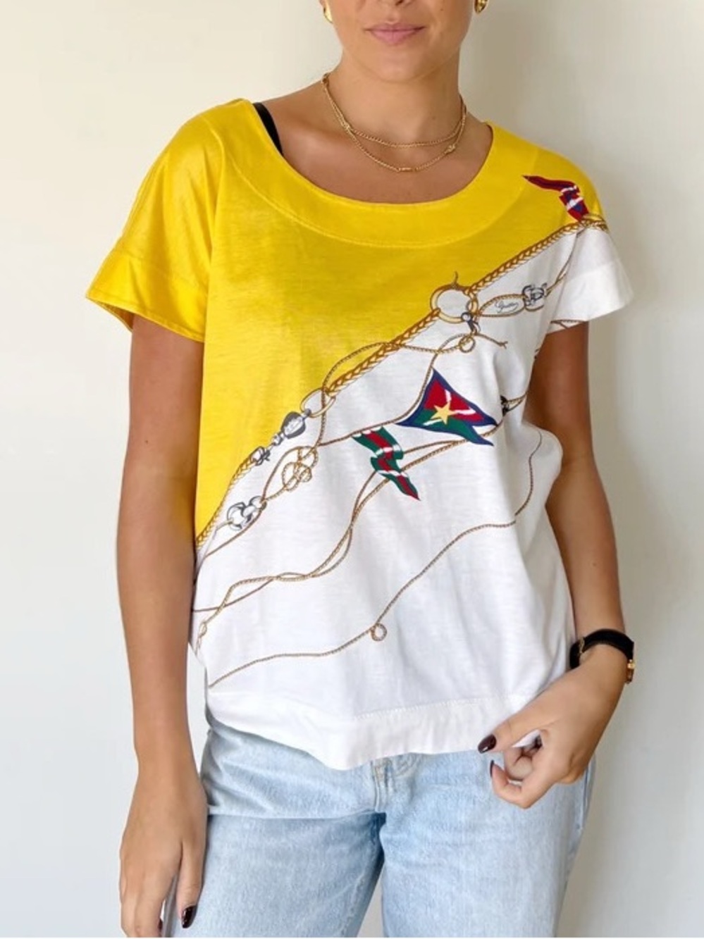 Vintage GUCCI Shirt Top Tee size M